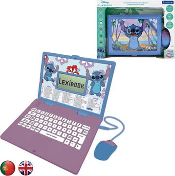 Stitch Tweetalige educatieve laptop met 124 activiteiten, Ophalen of Verzenden, Zo goed als nieuw
