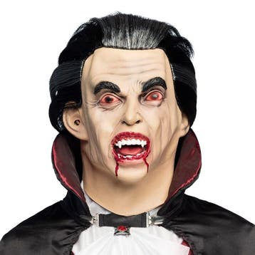 Latex hoofdmasker Graaf Dracula, Verzenden, Nieuw, Feestartikel
