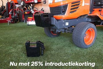 25% introductiekorting op frontgewicht 20 kg minitractoren, Ophalen of Verzenden