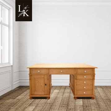Bureau massief hout met lades – maatwerk mogelijk, Antiek en Kunst, Antiek | Meubels | Kasten