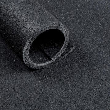 Sportvloer rol van 10 m2 - Dikte 10 mm - Asfaltlook zwart, Verzenden, Nieuw