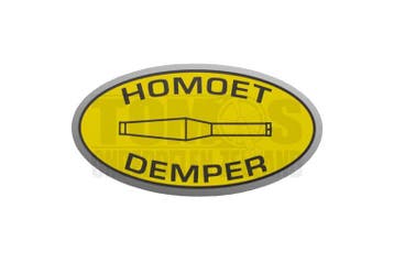 Sticker Homoet P4 Demper origineel, Ophalen of Verzenden, Nieuw, Homoet