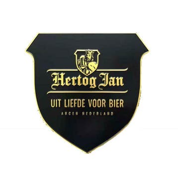 Hertog Jan reclamebord met reliëf, Verzamelen, Merken en Reclamevoorwerpen, Verzenden, Nieuw