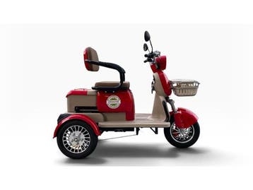 Veiling - Elektrische scootmobiel - rood - 25 km/u, Nieuw