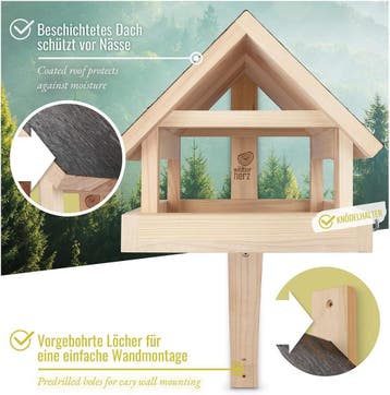 wildtier herz I XL Vogelhuis voor aan de muur, weerbestendig, Huis en Inrichting, Verzenden, Zo goed als nieuw