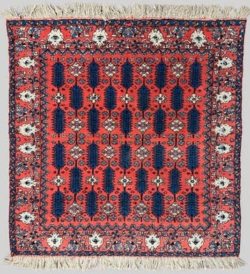 Een vintage handgeknoopt Marokkaans Rabat-wol tapijt,, Nieuw