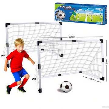 Voetbalset met 2 doeltjes, Voetbal goals set met 2 doeltjes, Ophalen of Verzenden, Nieuw