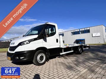 Zakelijke lease - Iveco Daily oprijwagen 35S18 3.0 automaat, Automaat, Stof, Gebruikt, Wit