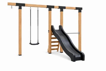Houten schommel Waldo 400 cm van hout – glijbaan antracie., Ophalen of Verzenden, Nieuw