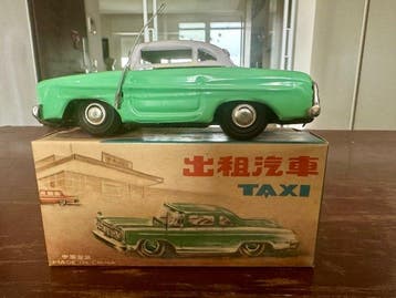 MF - taxi - Opwindbaar blikken speelgoed - 1970-1979 - China, Antiek en Kunst