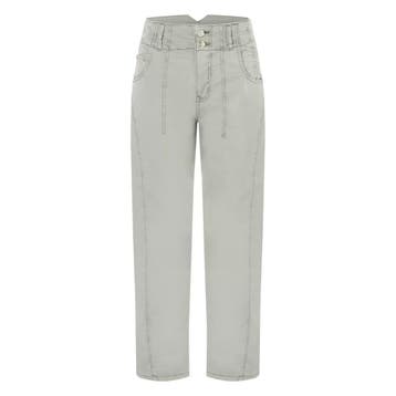 MAC • grijze Balloon modern broek • 36, Kleding | Dames, Verzenden, MAC, Nieuw, Maat 36 (S)