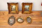Lijst (5)- decoreren - Hout, Textiel, bladgoud, Koper,, Antiek en Kunst, Curiosa en Brocante