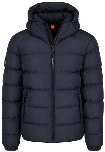 Superdry Pufferjas Hooded Navy maat 3XL Heren, Nieuw, Overige maten, Superdry, Verzenden