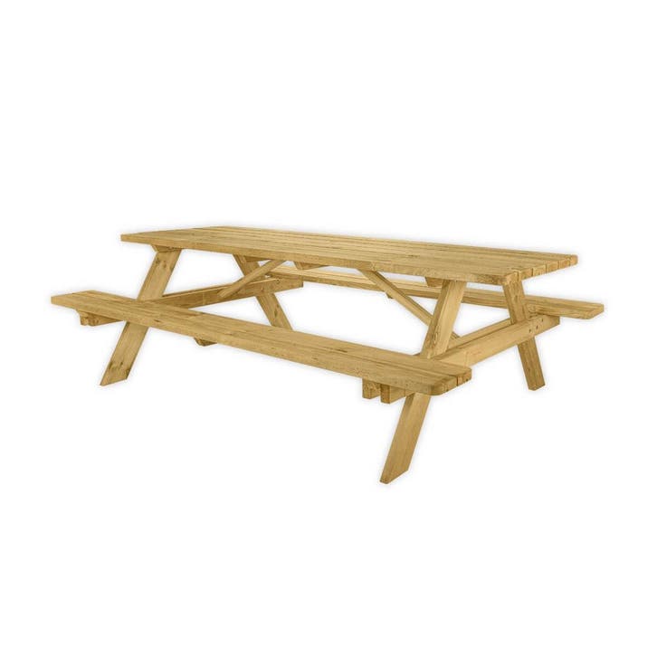 Picknicktafel Deluxe 240 x 70 cm, Tuin en Terras, Picknicktafels, Nieuw, Hout, Verzenden