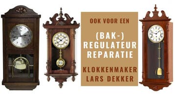 WANDKLOK - REGULATEUR REPARATIE - Klokkenmaker Lars Dekker
