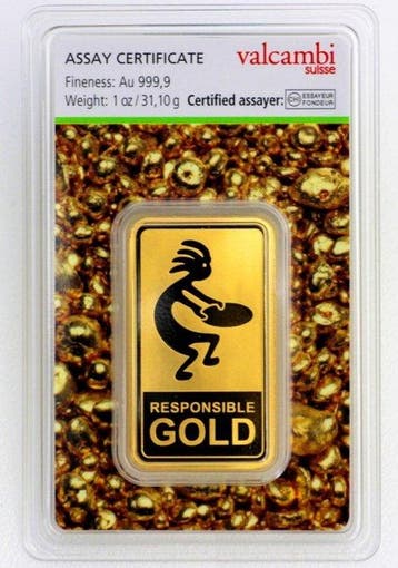1 Troy Ounce - Goud .999 - ESG - Auropelli - Valcambi SA -