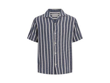 Veiling - Jack &amp; Jones Coba Stripe Resort Shirt Ocean Ca, Kleding | Heren, Overhemden, Nieuw