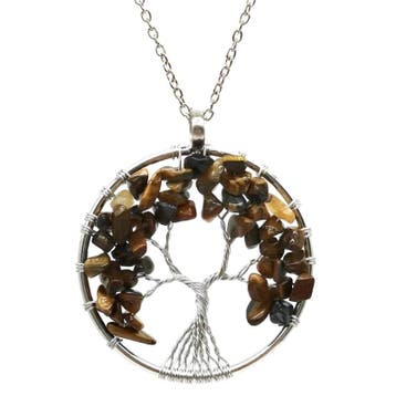 Fako Bijoux - Ketting - Chakra Reiki - Levensboom XL -, Verzenden, Nieuw