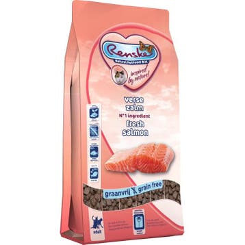 5x Renske Super Premium Adult Kattenvoer Zalm 1,5 kg, Verzenden, Kat
