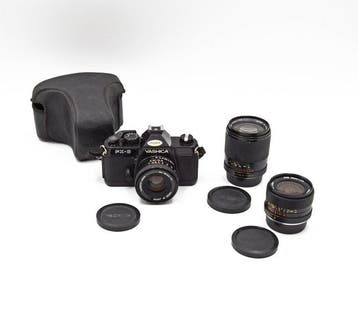 Yashica FX-3 + 3 Obiettivi 50mm, 28mm, 135mm Analoge camera, Nieuw