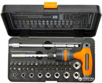 Schroeverdraaierbits met Handvathouder T - Set van 42 - Neo-, Ophalen of Verzenden, Nieuw