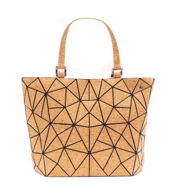 Kurk handtas - Geometrisch - 2 hengsels, Ophalen of Verzenden, Nieuw