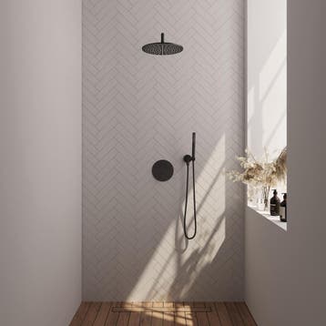 Brauer Black Edition Thermostatische Regendoucheset Inbouw -, Ophalen of Verzenden, Nieuw