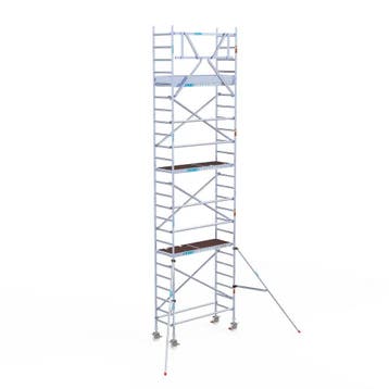 Rolsteiger Original 75x190 8,2m werkhoogte tegen de gevel, Doe-het-zelf en Verbouw, Steigers, Verzenden, Nieuw, Rolsteiger of Kamersteiger