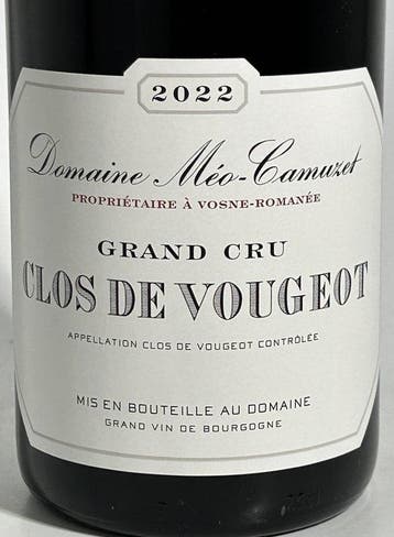 2022 Domaine Méo Camuzet - Clos Vougeot Grand Cru - 1 Fles, Verzamelen, Nieuw
