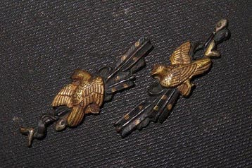 Katana - Koper - C6-156 Hawk & Arrow Menuki - Japan - Edo