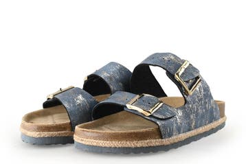 Supersoft Muiltjes in maat 39 Blauw, Supersoft, Overige typen, Zo goed als nieuw, Verzenden