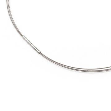 Boccia Titanium 0804-01 Collier - Staal - Zilverkleurig, Verzenden, Nieuw