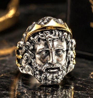 Zonder minimumprijs - Statement ring Zilver - Zilveren 925