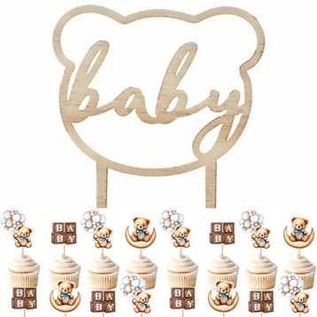Baby voorspellings- en advies invulkaarten Beer 10 stuks, Verzenden, Nieuw, Versiering, Geboorte of Huwelijk