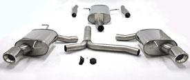 Simons uitlaatsyteem Duplex vanaf downpipe: RVS | Audi A4/A5, Verzenden, Nieuw