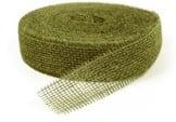 Jute band Olijfgroen 5 cm rol 40 meter, Ophalen of Verzenden, Nieuw