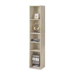 5-Vaks Boekenkast – Smalle Open Kast en Roomdivider 151 cm, Verzenden, Nieuw