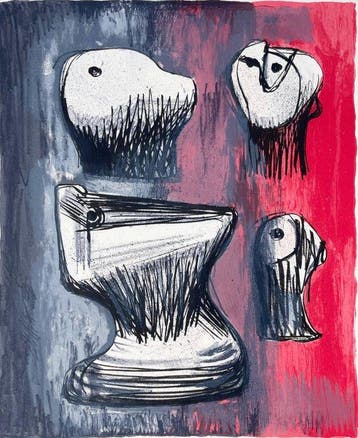 Henry Moore (1831-1895) - HEADS, IDEAS FOR SCULPTURES, Antiek en Kunst