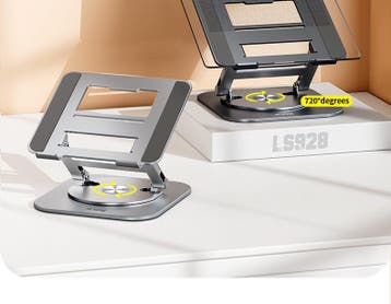 360° Draaibare Laptopstandaard Aluminium Verstelbaar, Verzenden, Nieuw