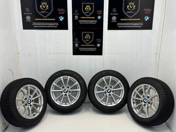 Org.205/55R16 BMW 3-serielichtmetalen velgenset winterbanden, Auto-onderdelen, Banden en Velgen, Gebruikt, 16 inch, Banden en Velgen