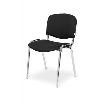 Lerarenstoel | Zwart | Chroom | 10 Stuks | 540x820(h)mm, Verzenden, Nieuw in verpakking