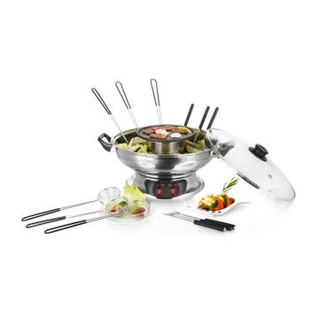Emerio Asian fondue en grill - 6 personen, Verzenden, Nieuw