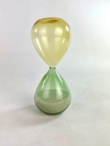 Zandloper - Muranoglas - 2026 - Incalmo Groen Geel