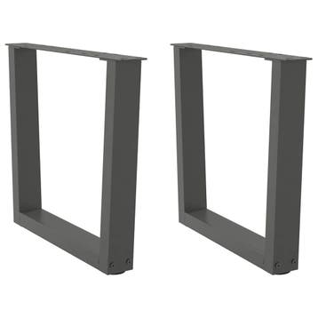 vidaXL Salontafelpoten 2 st V-vormig 50x(42-43,3) cm staal, Verzenden, Nieuw