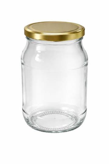 Glazen Pot 1.7 liter inclusief houten tang, Verzenden, Nieuw