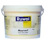 Muurverf voor binnen mat WIT Ruwol 10 ltr, Verzenden, Nieuw