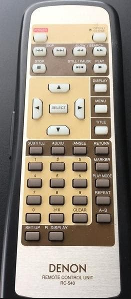 Afstandsbediening Denon rc-540 dvd-5000, Audio, Tv en Foto, Afstandsbedieningen, Origineel, Nieuw, Ophalen of Verzenden