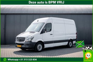 Mercedes-Benz Sprinter 313 CDI L2H2 | 3-Zits | 130PK | Airco, Euro 5, Stof, Gebruikt, Zwart