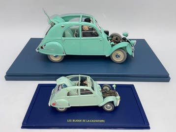 Atlas 1:24 - Modelauto (2) - Tintin – De kapotte 2CV van, Nieuw
