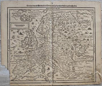 Europa - .; Sebastian Münster (1488 /1552), attribuita -, Boeken, Nieuw